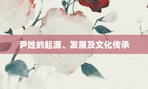 尹姓的起源、发展及文化传承