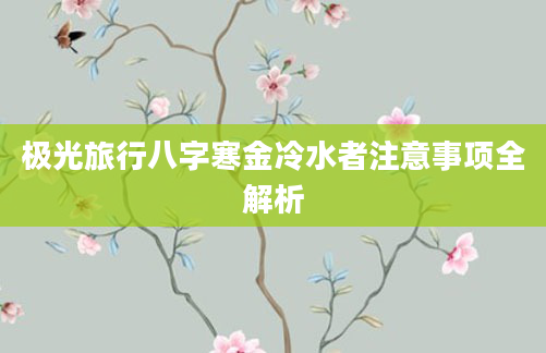 极光旅行八字寒金冷水者注意事项全解析