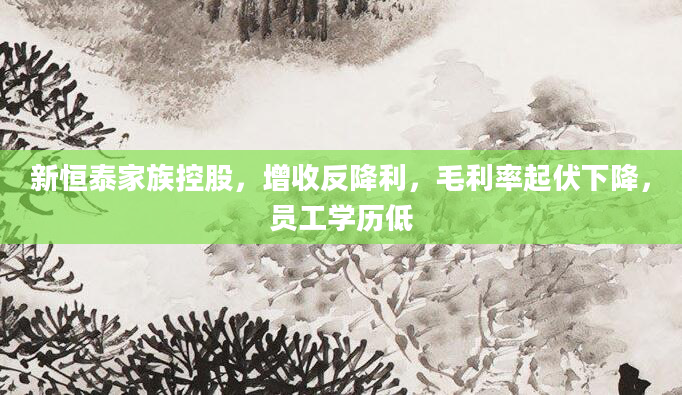 新恒泰家族控股，增收反降利，毛利率起伏下降，员工学历低