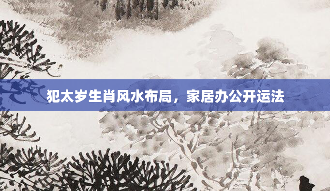 犯太岁生肖风水布局，家居办公开运法