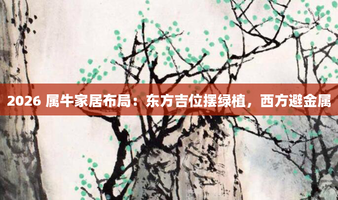 2026 属牛家居布局：东方吉位摆绿植，西方避金属