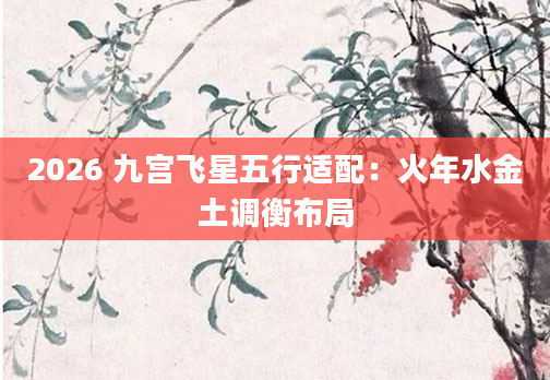 2026 九宫飞星五行适配：火年水金土调衡布局