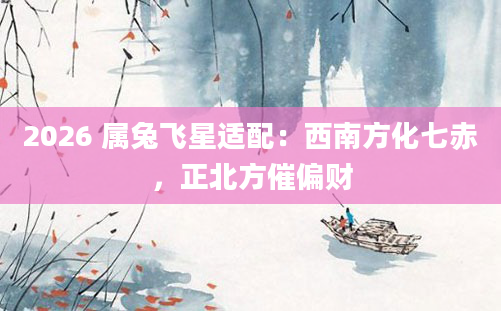 2026 属兔飞星适配：西南方化七赤，正北方催偏财