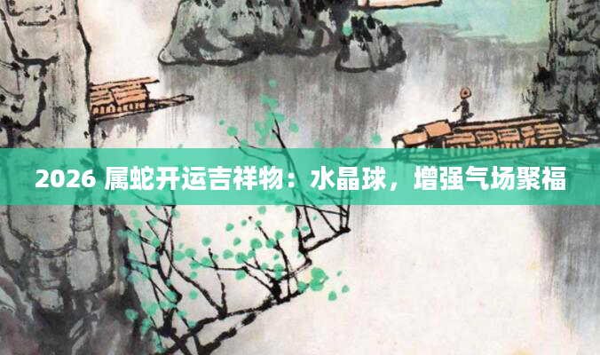2026 属蛇开运吉祥物：水晶球，增强气场聚福