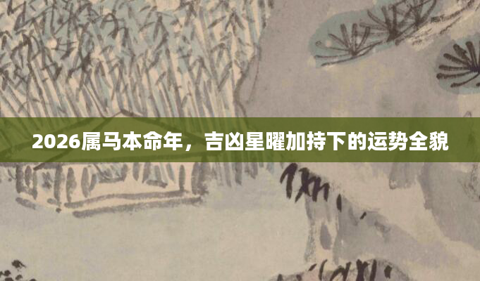 2026属马本命年，吉凶星曜加持下的运势全貌