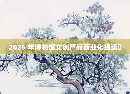 2026 年博物馆文创产品商业化提速​