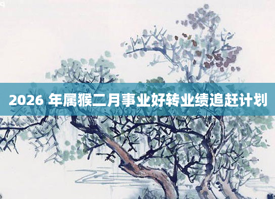 2026 年属猴二月事业好转业绩追赶计划