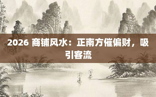 2026 商铺风水：正南方催偏财，吸引客流