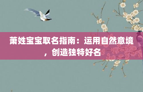 萧姓宝宝取名指南：运用自然意境，创造独特好名