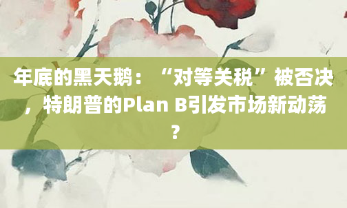 年底的黑天鹅:“对等关税”被否决,特朗普的Plan B引发市场新动荡?