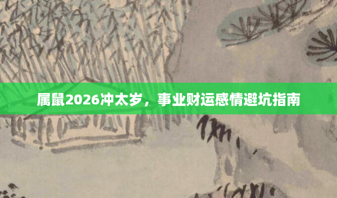属鼠2026冲太岁,事业财运感情避坑指南