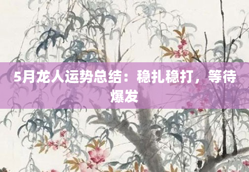 5月龙人运势总结:稳扎稳打,等待爆发